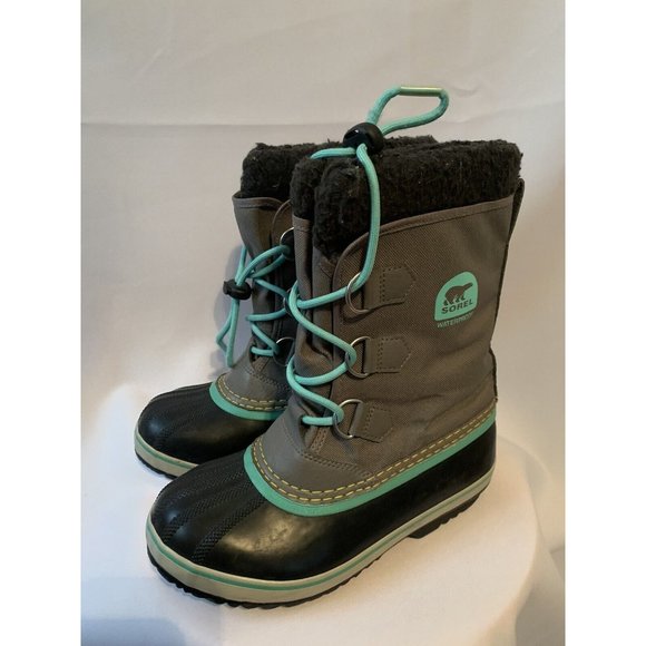 Sorel Other - Sorel Aqua Kids Duck Waterproof Boots SZ 4  Insulated Winter